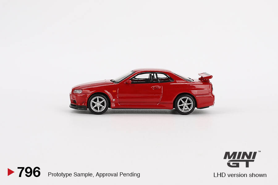 Mini GT 1/64 Nissan Skyline GT-R (R34) V-Spec Active Red MGT00796