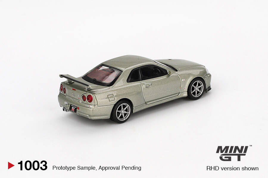 (ÖN SATIŞ) Mini GT 1/64 Nissan Skyline GT-R (R34) V-Spec II Nür Millenium Jade MGT01003