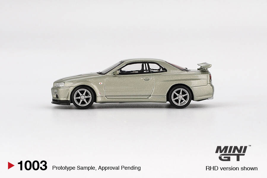 (ÖN SATIŞ) Mini GT 1/64 Nissan Skyline GT-R (R34) V-Spec II Nür Millenium Jade MGT01003