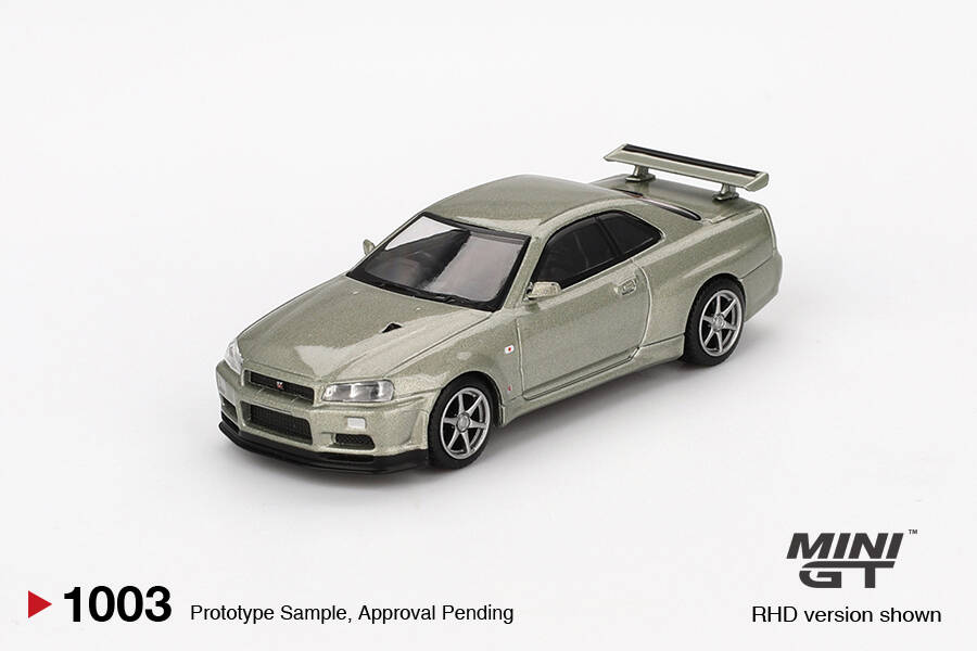 (ÖN SATIŞ) Mini GT 1/64 Nissan Skyline GT-R (R34) V-Spec II Nür Millenium Jade MGT01003