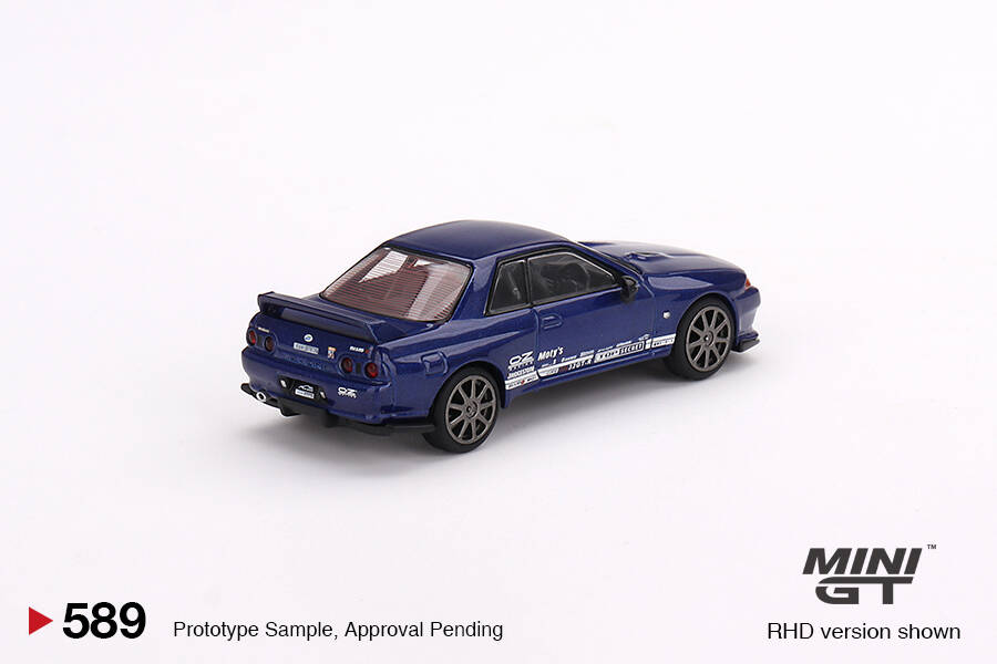Mini GT 1/64 Nissan Skyline GT-R Top Secret VR32 Metallic Blue MGT00589