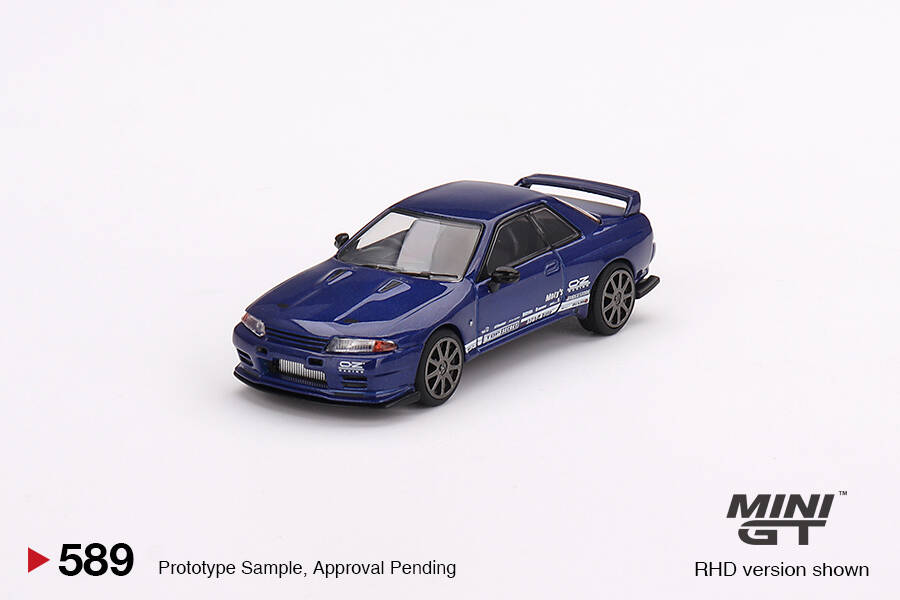 Mini GT 1/64 Nissan Skyline GT-R Top Secret VR32 Metallic Blue MGT00589