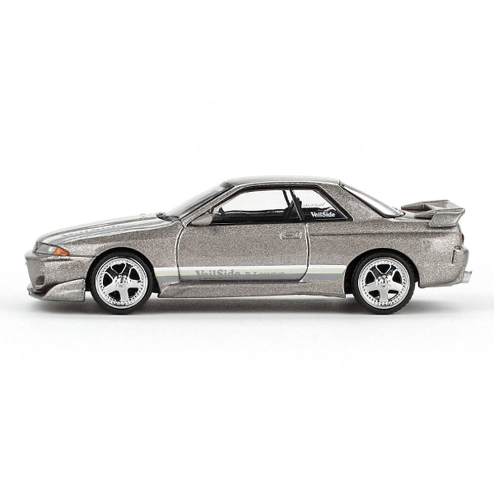 (ÖN SATIŞ) Mini GT 1/64 Nissan Skyline GT-R(R32) Veilside Combat C-I Veilside Combat Grey - Blister Paket MGT00971-BL