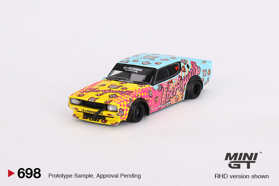 Mini GT 1/64 Nissan Skyline Kenmeri Liberty Walk LBWK KUMA MGT00698 - Thumbnail
