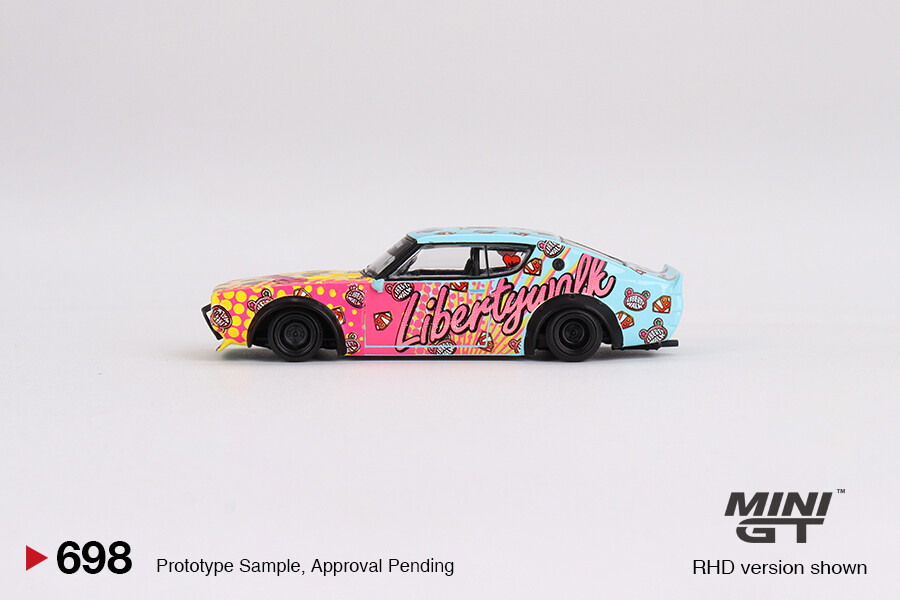 Mini GT 1/64 Nissan Skyline Kenmeri Liberty Walk LBWK KUMA MGT00698 - Thumbnail