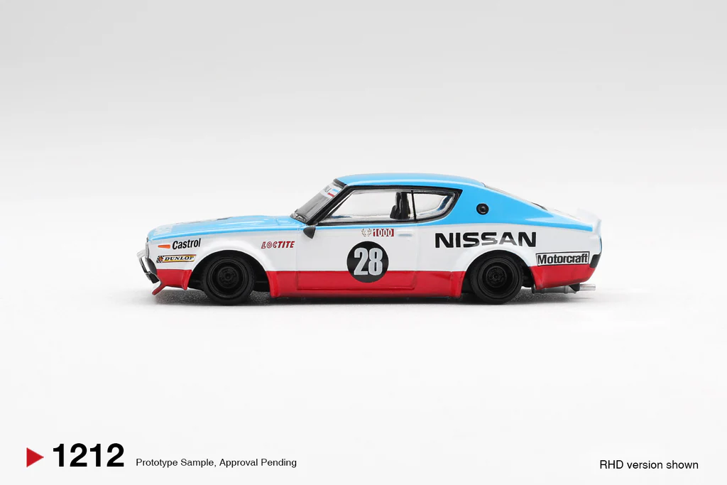 (ÖN SATIŞ) Mini GT 1/64 Nissan Skyline Kenmeri Liberty Walk Nissan Racing '75 concept MGT01212 - Thumbnail