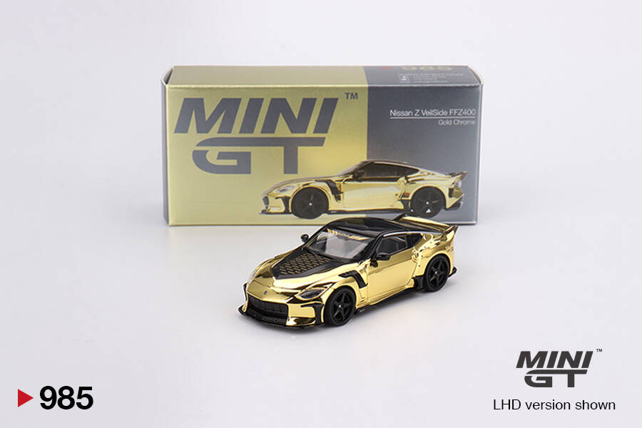 (ÖN SATIŞ) Mini GT 1/64 Nissan Z VeilSide FFZ400 Gold Chrome MGT00985