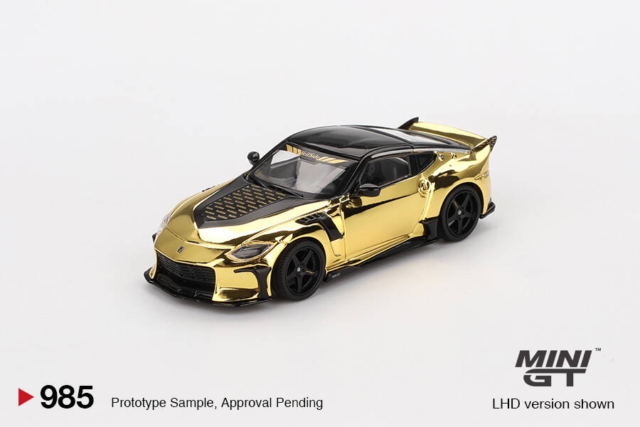 (ÖN SATIŞ) Mini GT 1/64 Nissan Z VeilSide FFZ400 Gold Chrome MGT00985