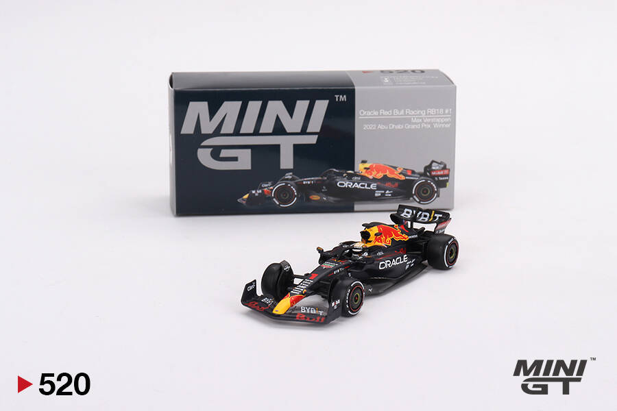 Mini GT 1/64 Oracle Red Bull Racing RB18 Max Verstappen 2022 Abu Dhabi Grand Prix Winner MGT00520