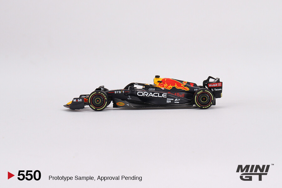 Mini GT 1/64 Oracle Red Bull Racing RB18 Max Verstappen 2022 Monaco Grand Prix 3rd Place MGT00550 - Thumbnail