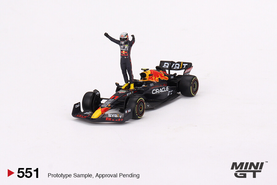 Mini GT 1/64 Oracle Red Bull Racing RB18 Sergio Pérez 2022 Monaco Prix Winner MGT00551 - Thumbnail