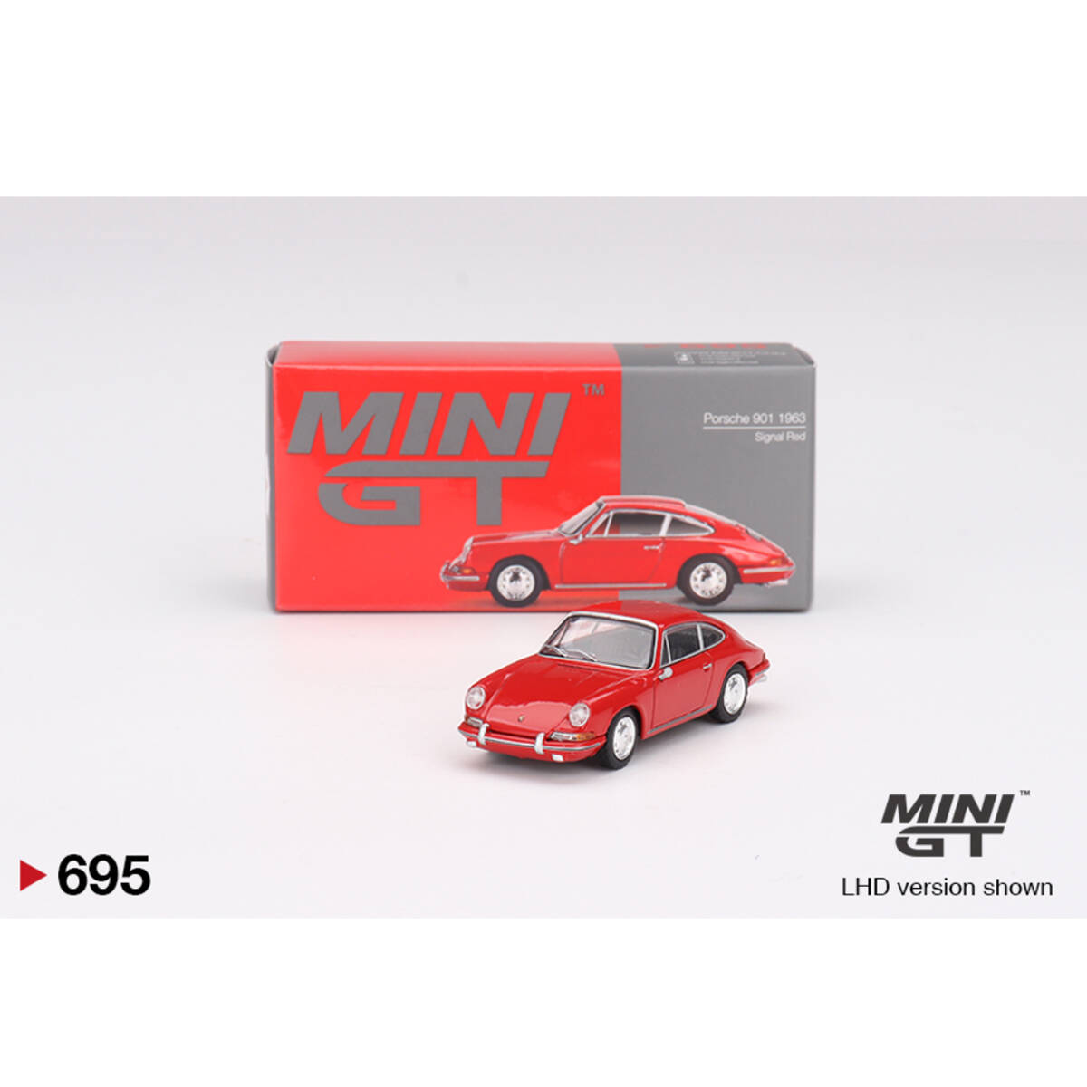 Mini GT 1/64 Porsche 901 1963 Signal Red MGT00695
