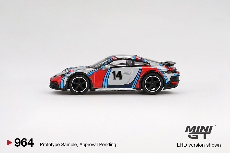 (ÖN SATIŞ) Mini GT 1/64 Porsche 911 Dakar Ice Grey Metallic 