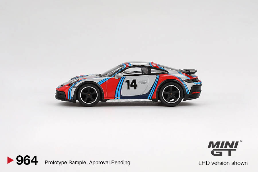 (ÖN SATIŞ) Mini GT 1/64 Porsche 911 Dakar Ice Grey Metallic 
