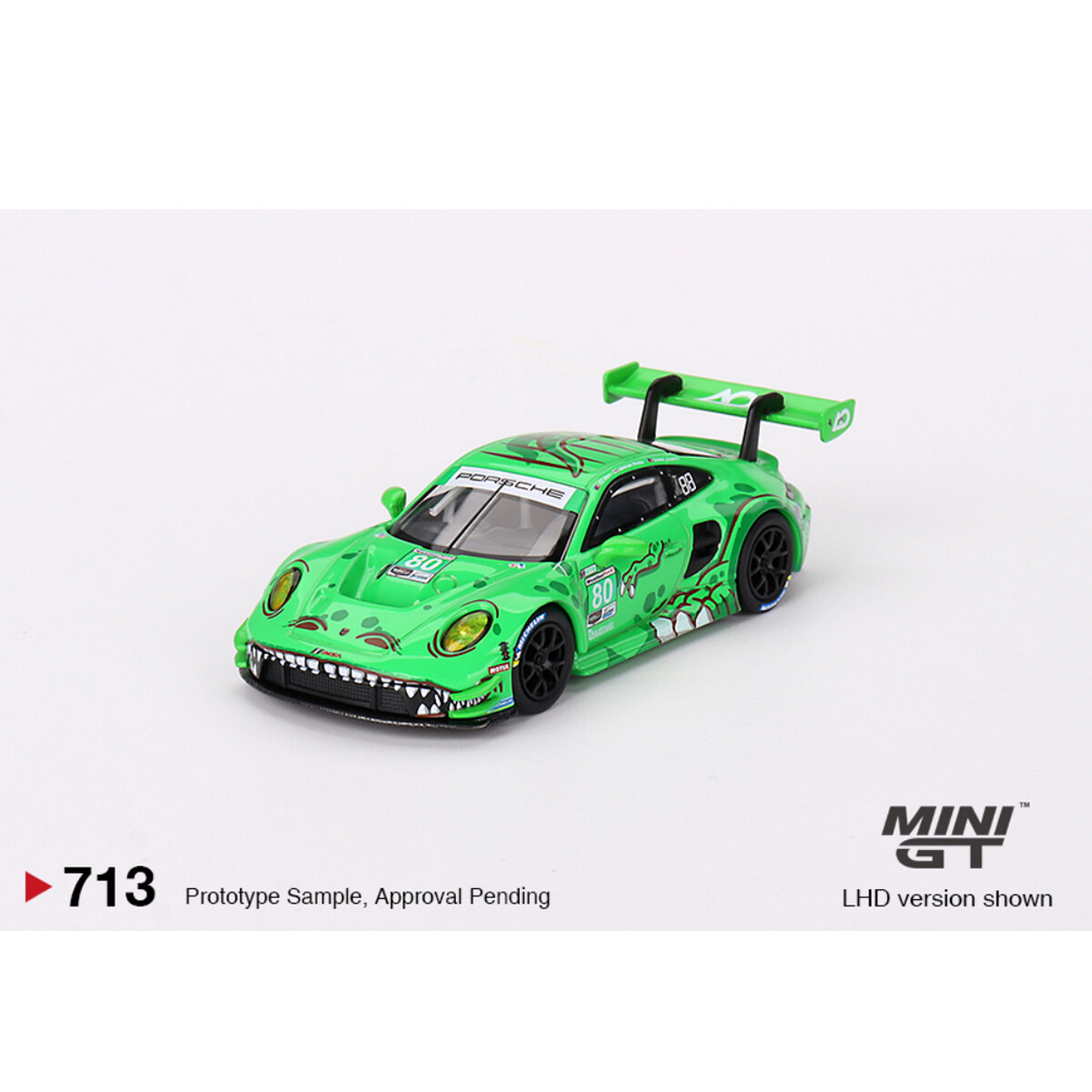 Mini GT 1/64 Porsche 911 GT3 R #80 GTD AO Racing 2023 IMSA Sebring 12 Hrs MGT00713 - Thumbnail