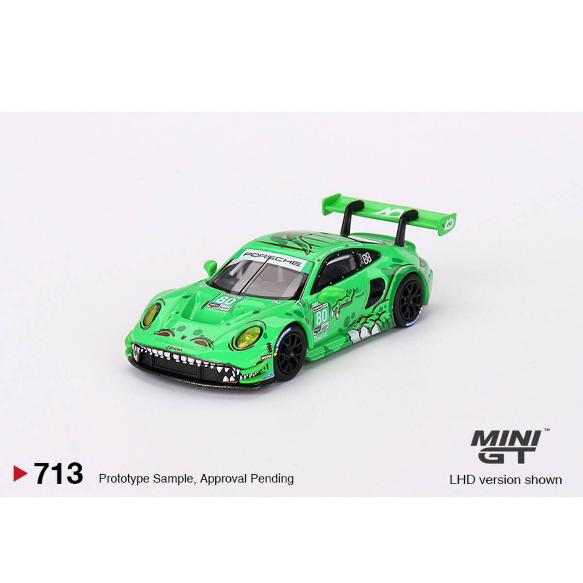 Mini GT 1/64 Porsche 911 GT3 R #80 GTD AO Racing 2023 IMSA Sebring 12 Hrs MGT00713