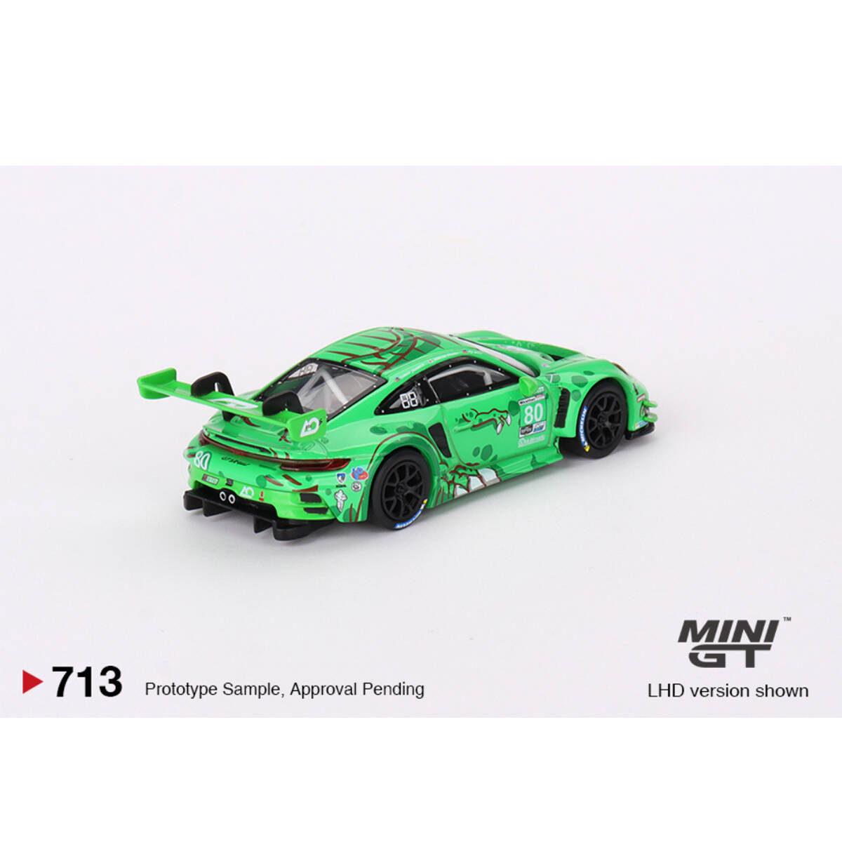 Mini GT 1/64 Porsche 911 GT3 R #80 GTD AO Racing 2023 IMSA Sebring 12 Hrs MGT00713