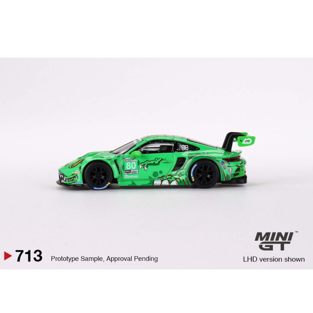 Mini GT 1/64 Porsche 911 GT3 R #80 GTD AO Racing 2023 IMSA Sebring 12 Hrs MGT00713 - Thumbnail