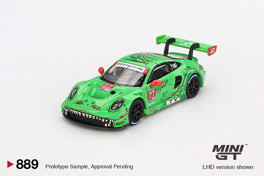(ÖN SATIŞ) Mini GT 1/64 Porsche 911 GT3 R AO Racing 2024 IMSA Daytona 24 Hrs GTD Pro 2nd Plac MGT00889 - Thumbnail