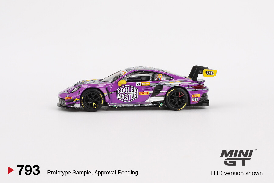 Mini GT 1/64 Porsche 911 GT3 R HubAuto Racing 2023 FIA GT World Cup 70th Macau Grand Prix - Blister Paket MGT00793-BL - Thumbnail