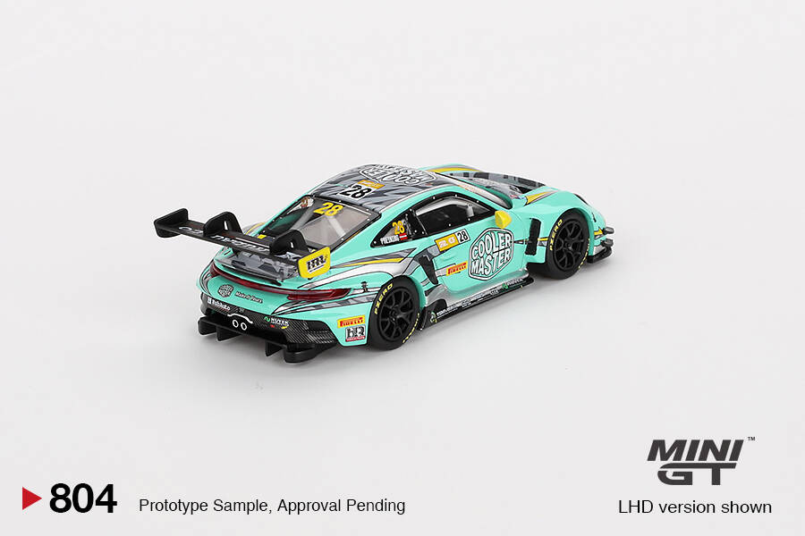 Mini GT 1/64 Porsche 911 GT3 R HubAuto Racing 2023 FIA GT World Cup 70th Macau Grand Prix MGT00804