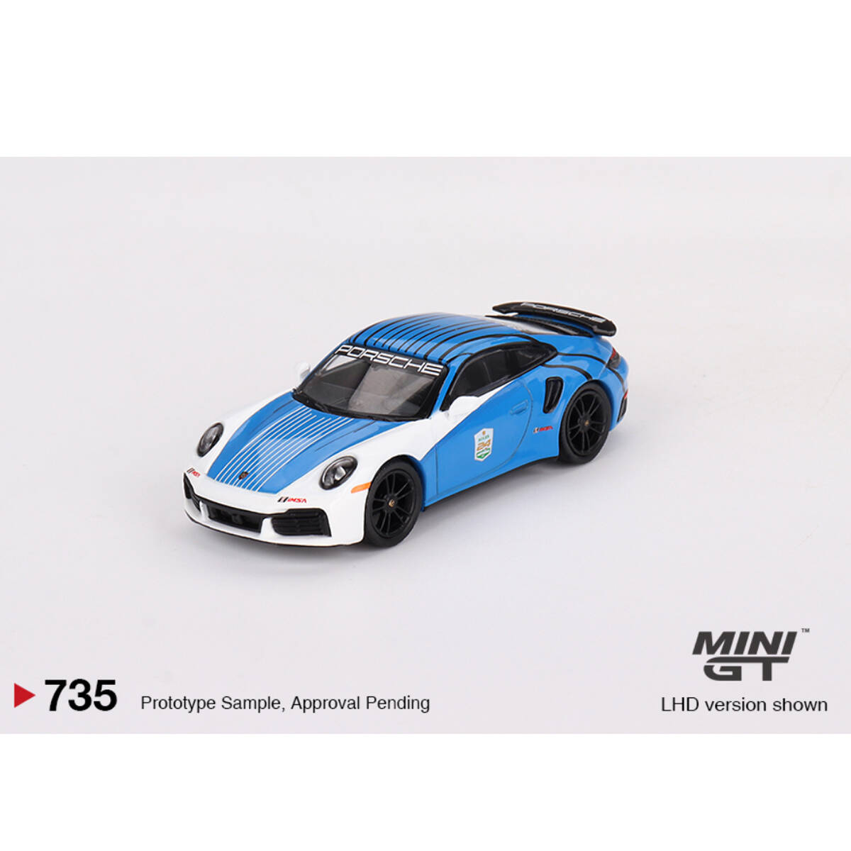 Mini GT 1/64 Porsche 911 Turbo S Safety Car 2023 IMSA Daytona 24 Hrs MGT00735