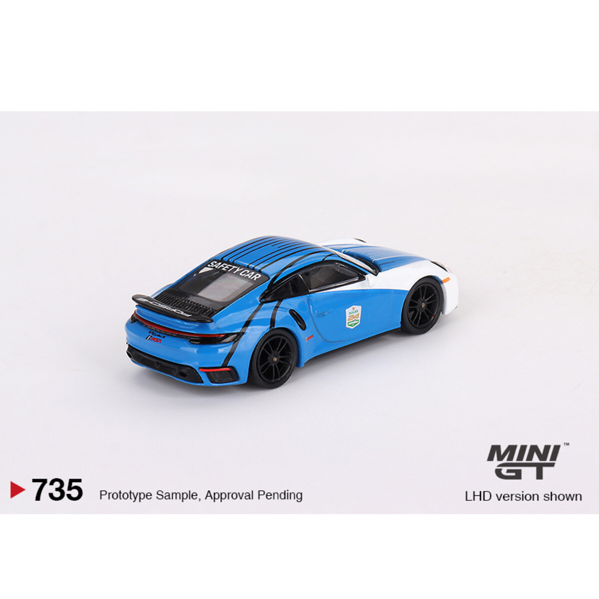 Mini GT 1/64 Porsche 911 Turbo S Safety Car 2023 IMSA Daytona 24 Hrs MGT00735 - Thumbnail