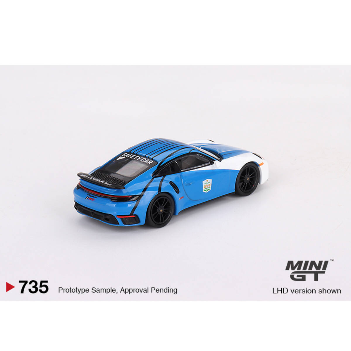 Mini GT 1/64 Porsche 911 Turbo S Safety Car 2023 IMSA Daytona 24 Hrs MGT00735