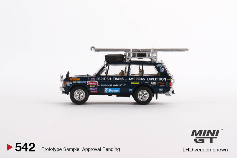 Mini GT 1/64 Range Rover 1971 British Trans-Americas Expedition (VXC-868K) MGT00542