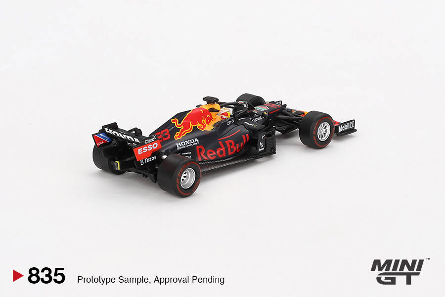 (ÖN SATIŞ) Mini GT 1/64 Red Bull RB16B #33 Max Verstappen 2021 Abu Dhabi Grand Prix Winner MGT00835