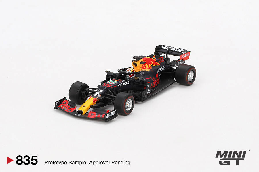 (ÖN SATIŞ) Mini GT 1/64 Red Bull RB16B #33 Max Verstappen 2021 Abu Dhabi Grand Prix Winner MGT00835