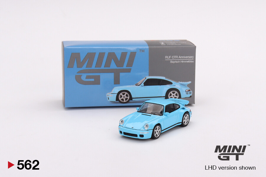 Mini GT 1/64 RUF CTR Anniversary Bayrisch Himmelblau MGT00562 - Thumbnail