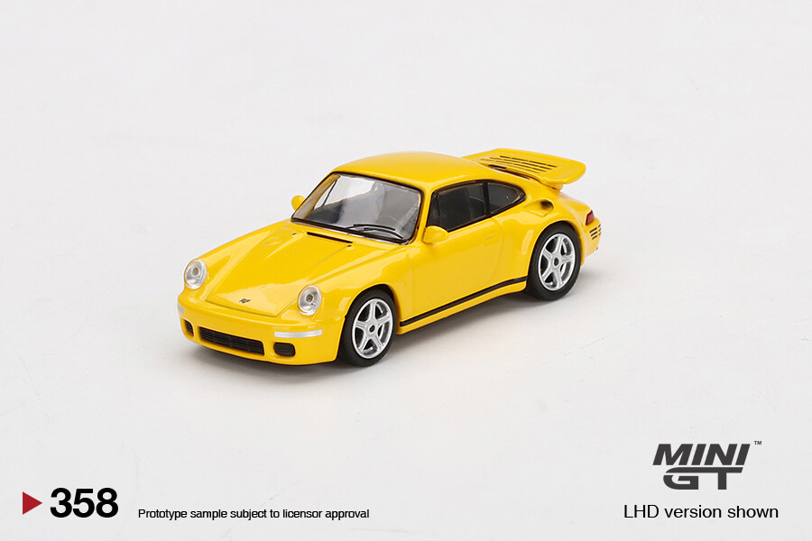 Mini GT 1/64 RUF CTR Anniversary Blossom Yellow MGT00358 - Thumbnail