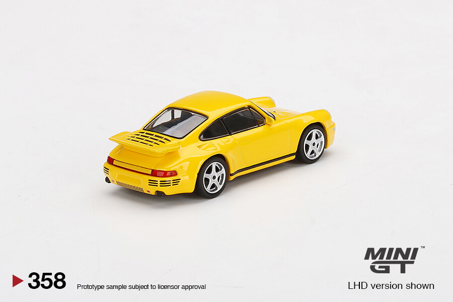 Mini GT 1/64 RUF CTR Anniversary Blossom Yellow MGT00358 - Thumbnail