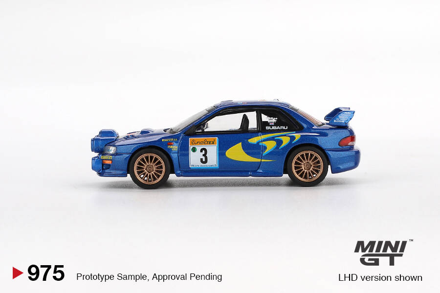 (ÖN SATIŞ) Mini GT 1/64 Subaru Impreza WRC98 1998 Rally Monte-Carlo 3rd Place #3 MGT00975