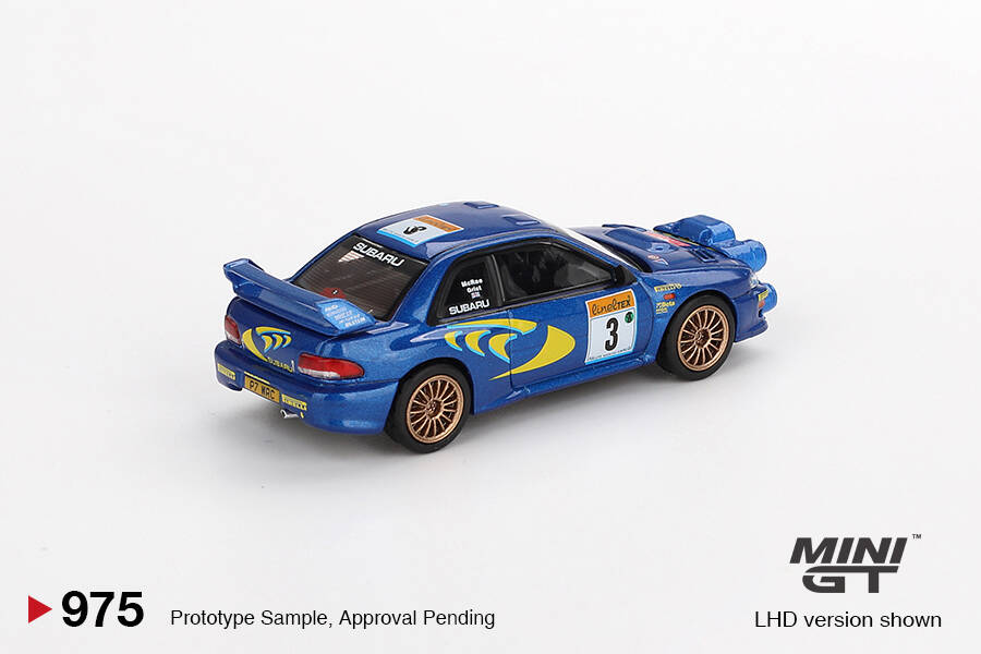 (ÖN SATIŞ) Mini GT 1/64 Subaru Impreza WRC98 1998 Rally Monte-Carlo 3rd Place #3 MGT00975