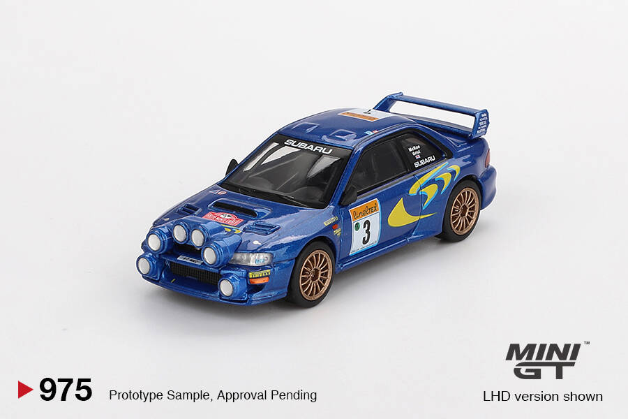 (ÖN SATIŞ) Mini GT 1/64 Subaru Impreza WRC98 1998 Rally Monte-Carlo 3rd Place #3 MGT00975