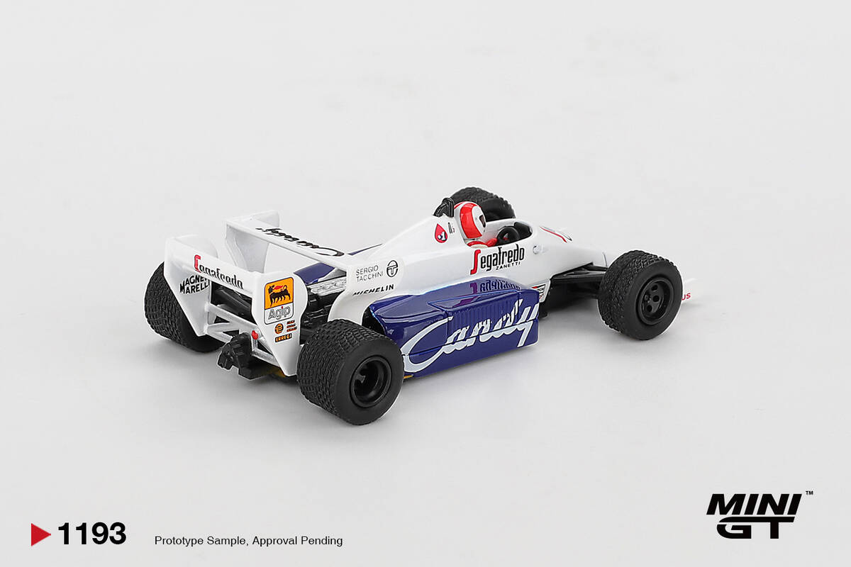 (ÖN SATIŞ) Mini GT 1/64 Toleman TG184 Johnny Cecotto 1984 Monaco Grand Prix MGT01193