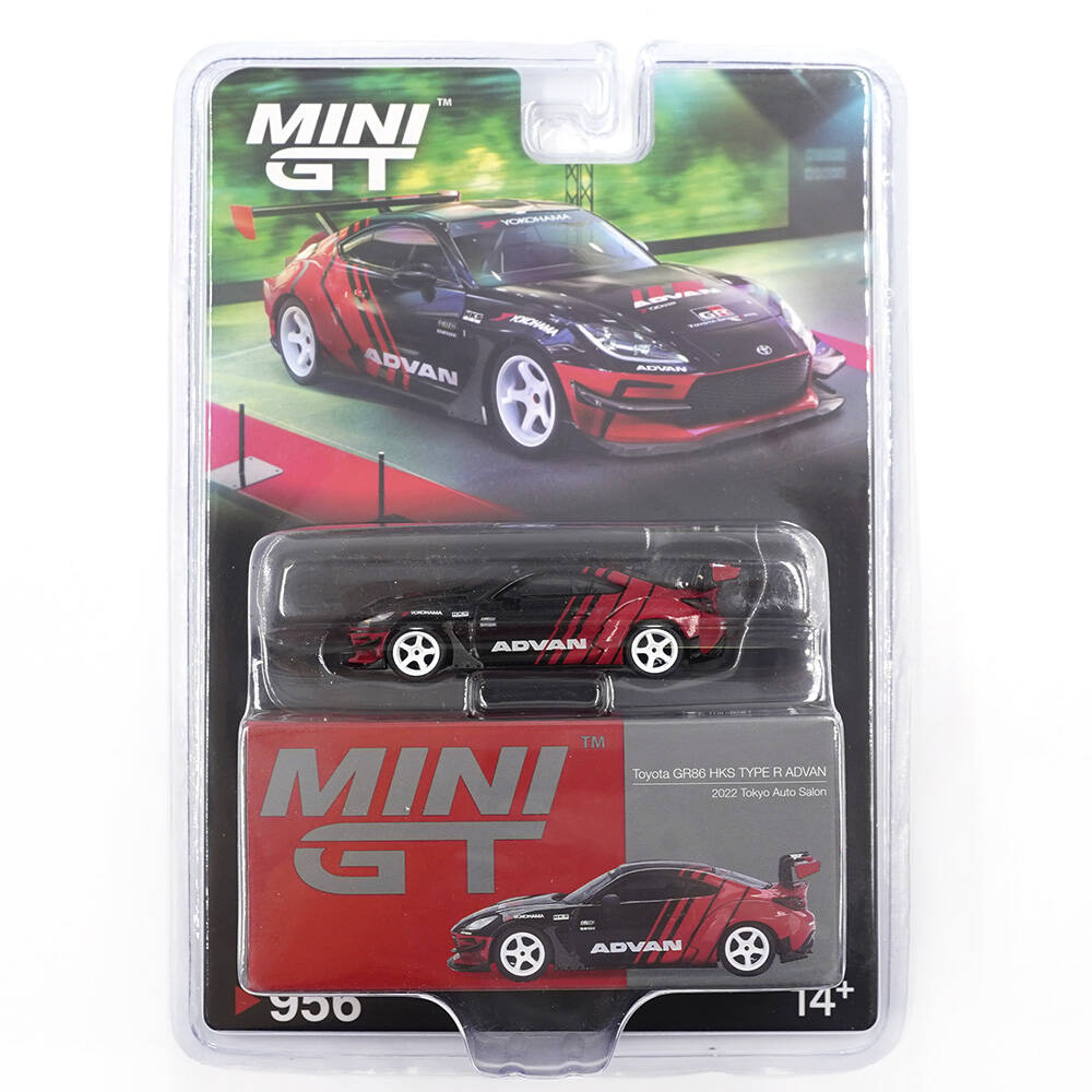 Mini GT 1/64 Toyota GR86 HKS TYPE R ADVAN 2022 Tokyo Auto Salon - Blister Paket MGT00956-BL