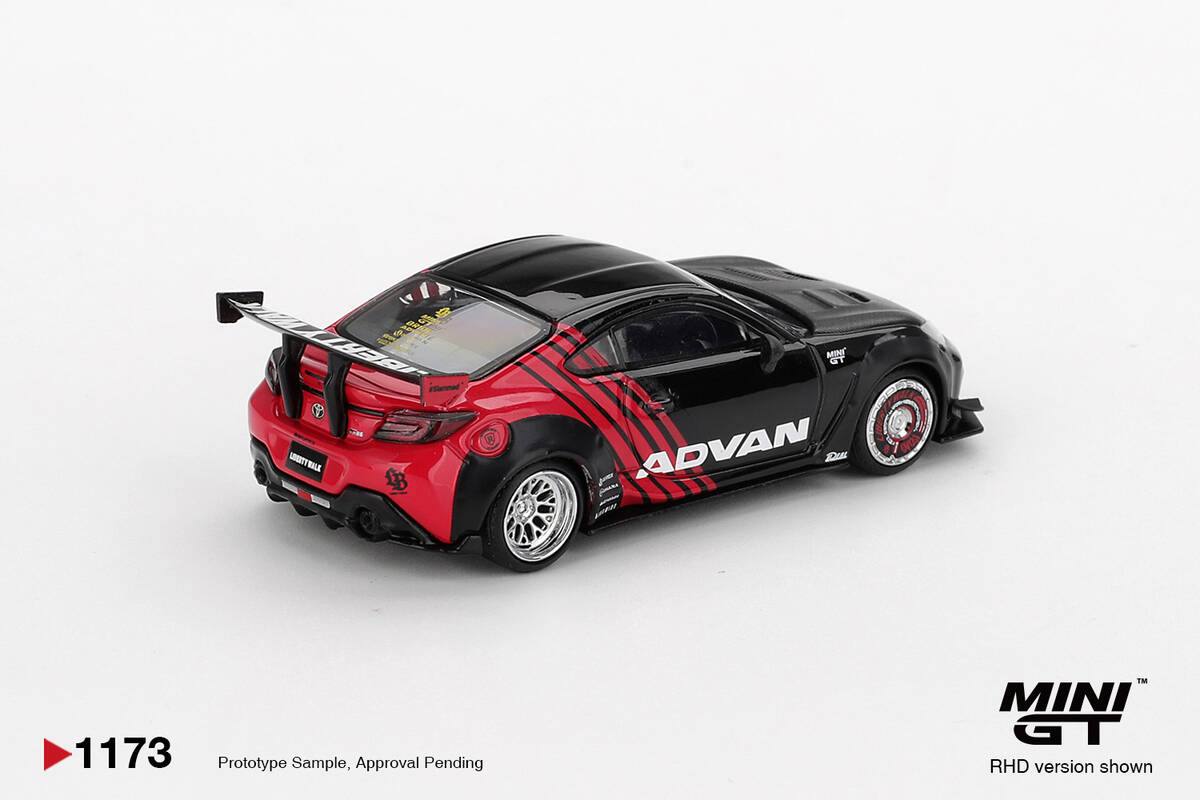 (ÖN SATIŞ) Mini GT 1/64 Toyota GR86 LB Nation Advan MGT01173