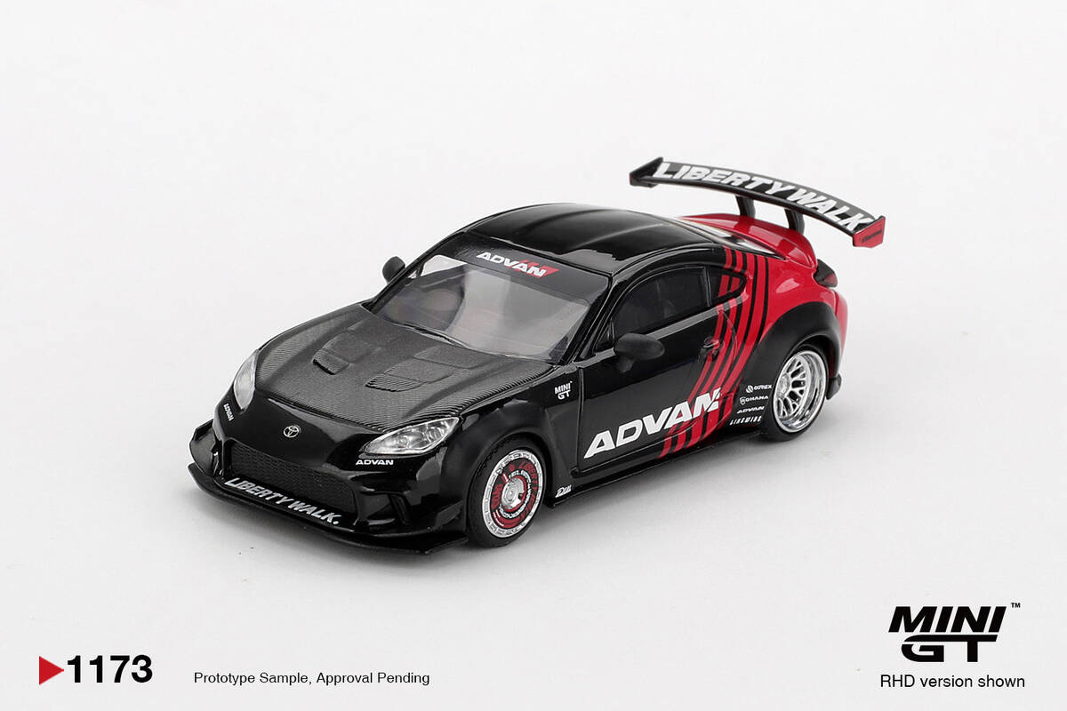 (ÖN SATIŞ) Mini GT 1/64 Toyota GR86 LB Nation Advan MGT01173