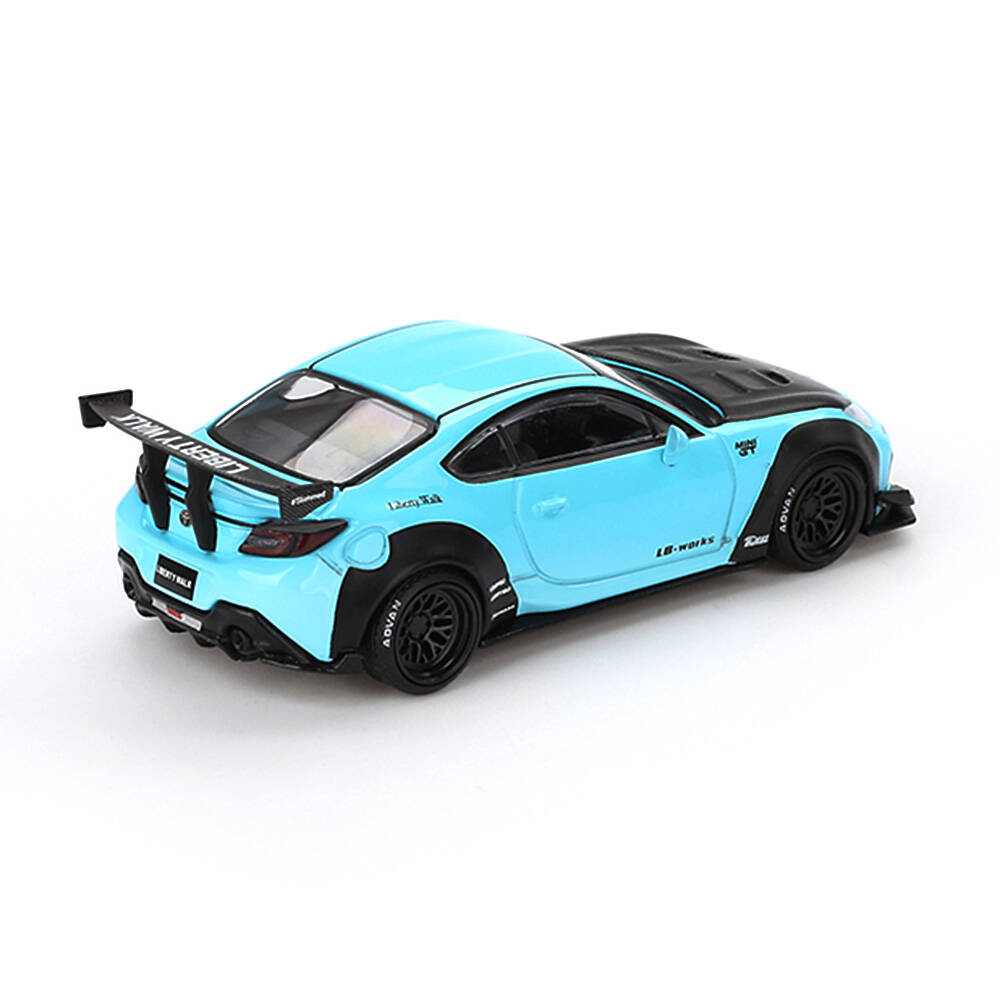 (ÖN SATIŞ) Mini GT 1/64 Toyota GR86 LB Nation Baby Blue - Blister Paket MGT00873-BL