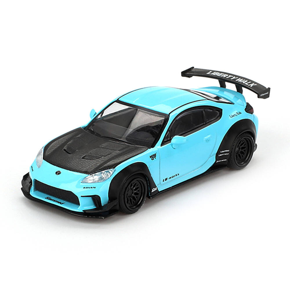 (ÖN SATIŞ) Mini GT 1/64 Toyota GR86 LB Nation Baby Blue - Blister Paket MGT00873-BL
