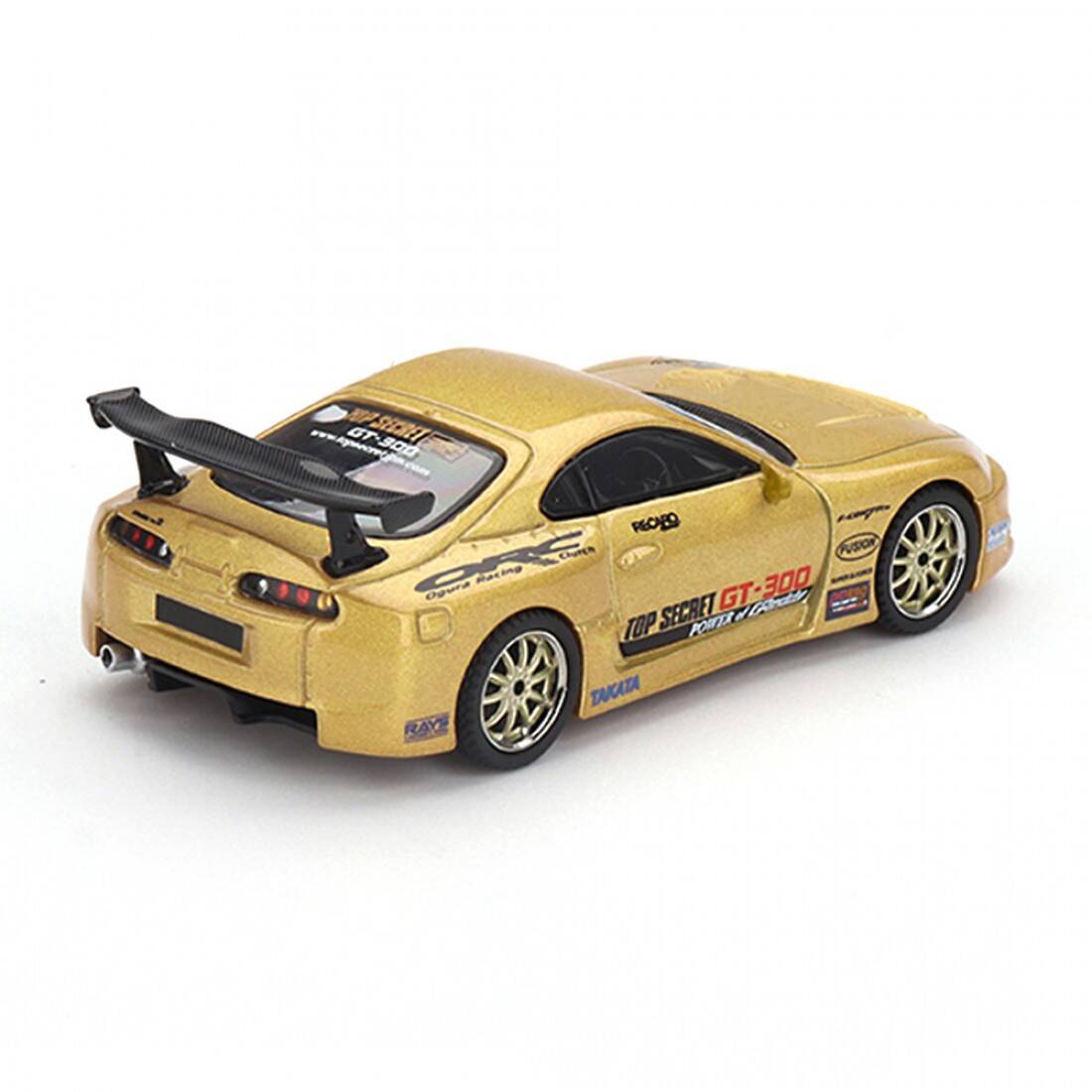 (ÖN SATIŞ) Mini GT 1/64 Toyota Supra (A80) Top Secret GT-300 Top Secret Gold - Blister Paket MGT00961-BL