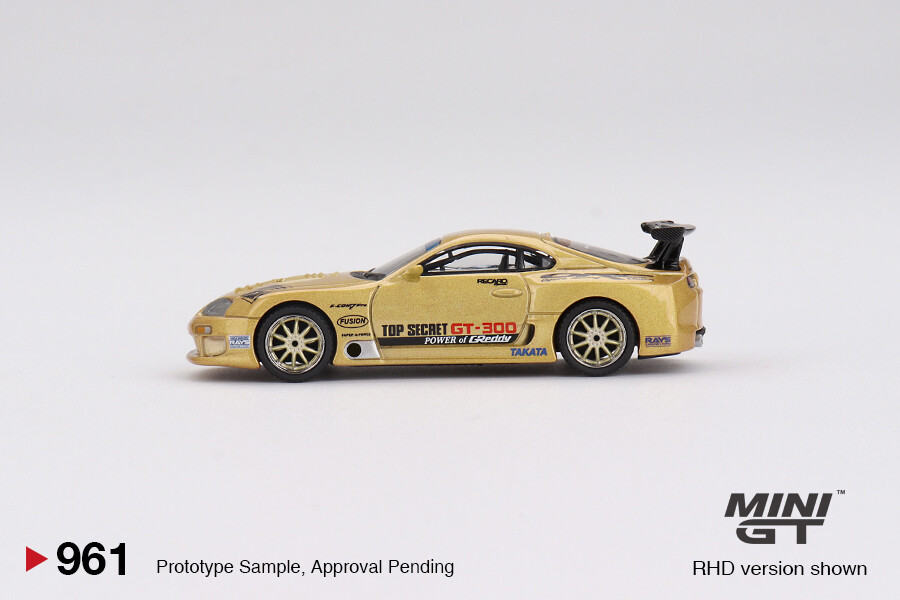 (ÖN SATIŞ) Mini GT 1/64 Toyota Supra (A80) Top Secret GT-300 Top Secret Gold MGT00961 - Thumbnail