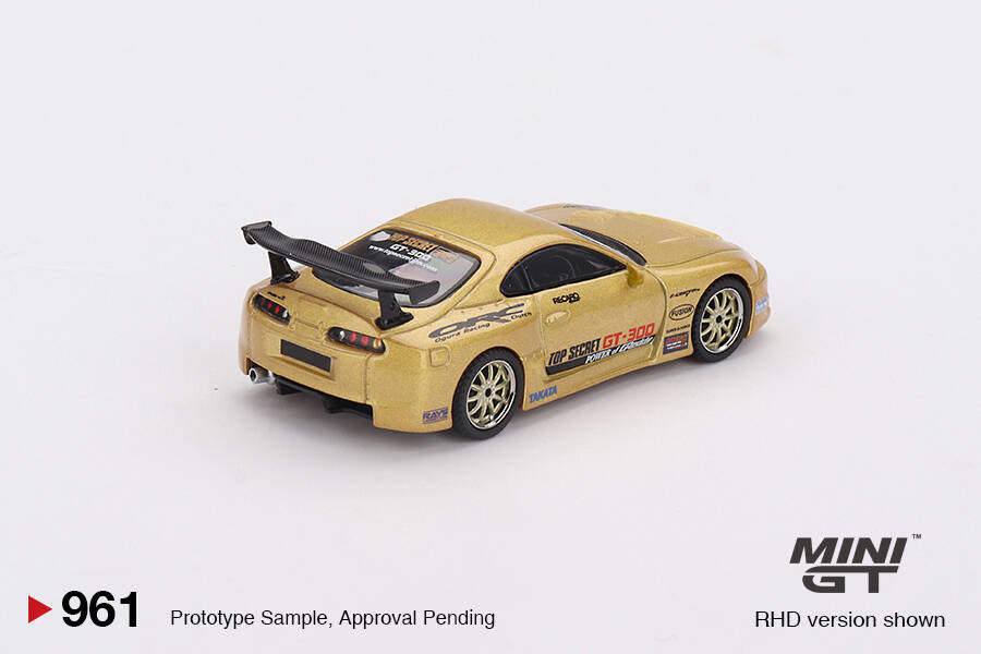 (ÖN SATIŞ) Mini GT 1/64 Toyota Supra (A80) Top Secret GT-300 Top Secret Gold MGT00961