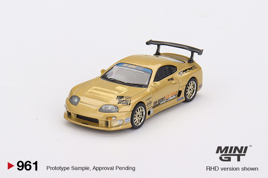 (ÖN SATIŞ) Mini GT 1/64 Toyota Supra (A80) Top Secret GT-300 Top Secret Gold MGT00961 - Thumbnail