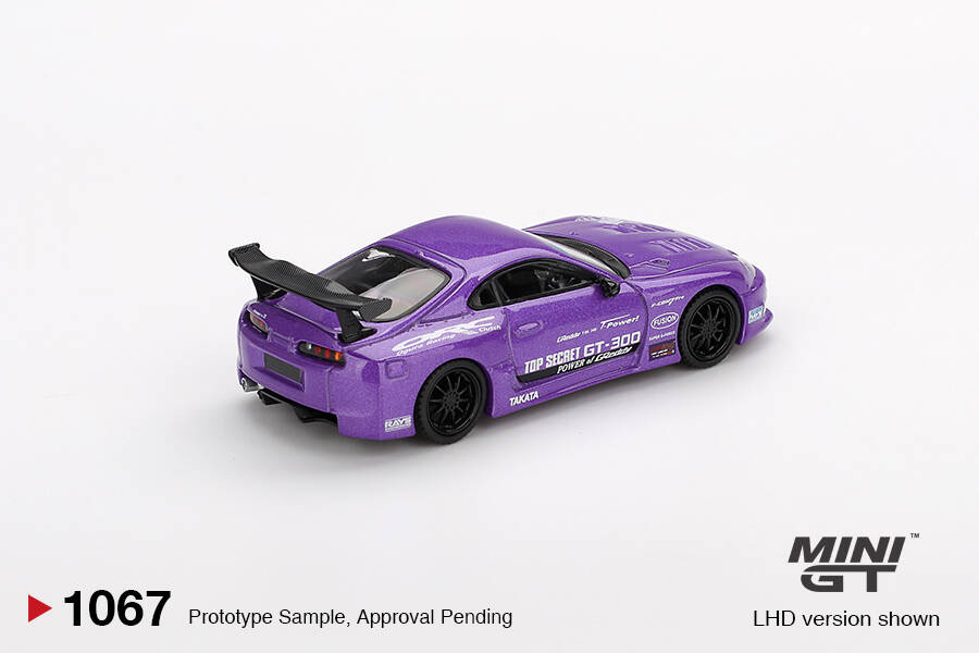 Mini GT 1/64 Toyota Supra (A80) Top Secret GT-300 Top Secret Purple MGT01067