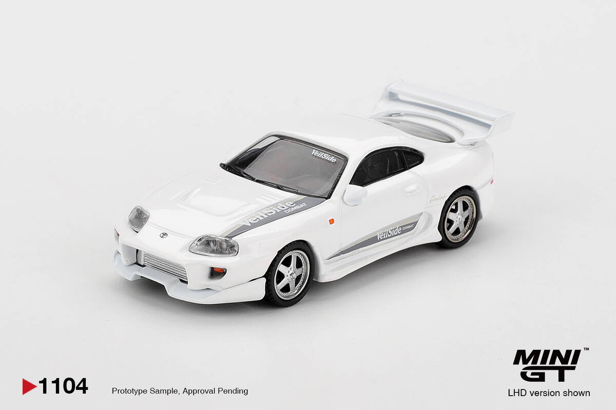 (ÖN SATIŞ) Mini GT 1/64 Toyota Supra VeilSide Combat V-I White MGT01104