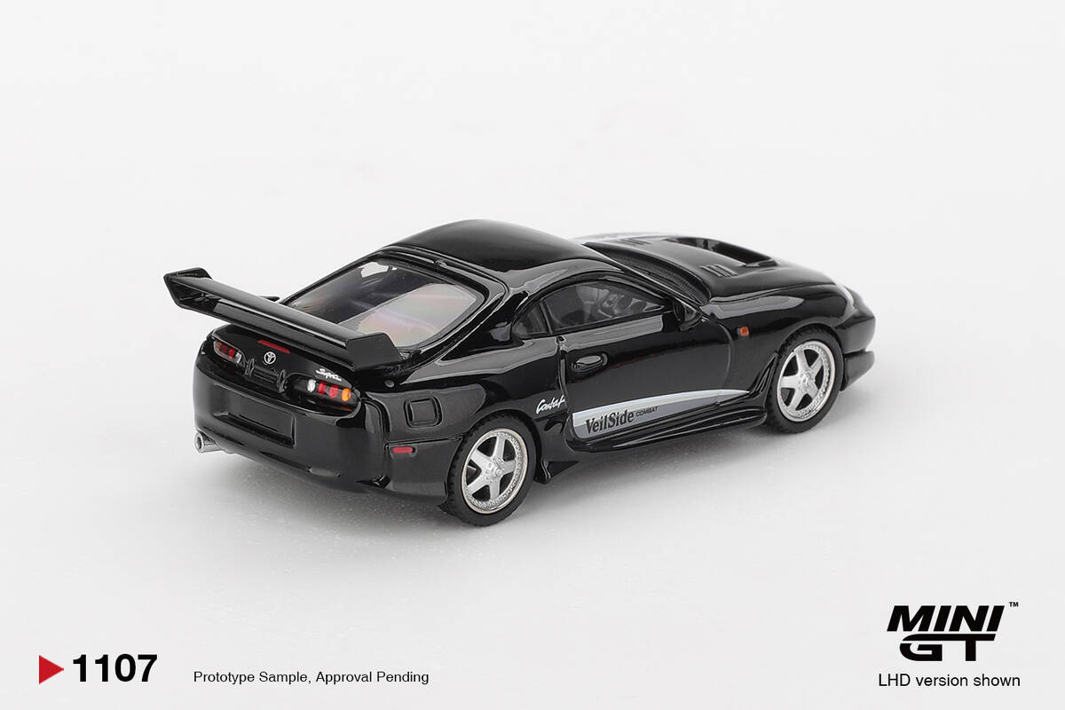 (ÖN SATIŞ) Mini GT 1/64 Toyota Supra VeilSide Combat V-II Black MGT01107
